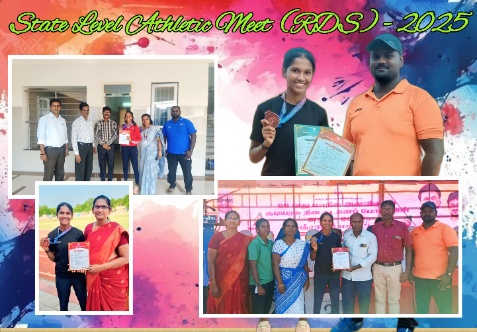 Selvi. Kanishka, The Athlete of SMHSS TEAM Competed in State level Athletic Meet (RDS)-2025 held at Thanjavur.