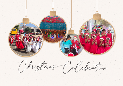 On December 23, Friday Christmas was celebrated in Kindergarten to Class V in a very grand manner.