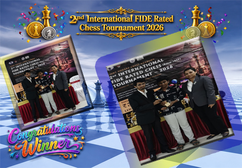 We are proud to congratulate Master Nandha Kumaran M of Class IX-E, Senthil Matric Higher Secondary School, Adhiyamankottai, Dharmapuri for his outstanding achievement. He clinched  4th Place in the 2nd International FIDE Rated Chess Tournament 2026 [Below 16-50 Category], organized by Eight Square Chess Academy, Chennai, held on 4th July 2026.