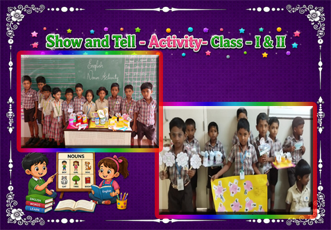 Expressing Hearts-Our little orators of Class 1 took the stage today to share glimpses of their beautiful worlds.
Stars Master Nouns Through Craft! - Our Class 2 students turned a regular English grammar lesson into an exciting craft project!