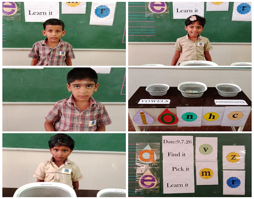 We turned the alphabet into a game! Students used colourful flashcards and sorting bins to group the letters.