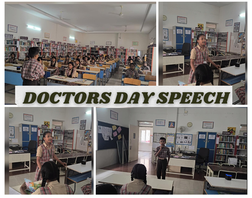 An engaging quiz on famous doctors, medical discoveries, and health awareness speech competition as a heartfelt tribute to their service and sacrifice and lastly story narration activity and book talk activity were conducted by the Department of Library and Information Science.