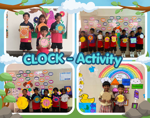 Our Little Explorers in Class 1 took a fun step into understanding the value of time through a creative hands-on activity!